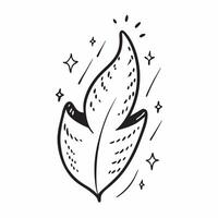 Flat design as Leaf icon with copy space on a white background concept as A image of a leaf icon with generous copy space on a white background ideal for natural health and Cleans Set 3 vector