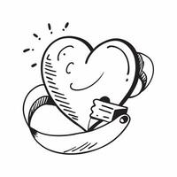 Flat design as Heart icon with copy space on a blue background concept as A image of a heart icon with ample copy space on a blue background perfect for heart health and car Cleans Set 2 vector