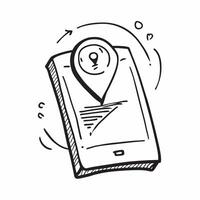 Flat design as GPS icon with copy space on a white background concept as A image of a GPS icon with ample copy space on a white background perfect for navigation and driver Cleans Set 2 vector