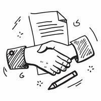Flat design as Handshake icon with copy space on a blue background concept as A image of a handshake icon with generous copy space on a blue background ideal for business de Cleans vector