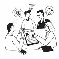 Flat design as Colleagues reviewing project timelines in a team meeting concept as A illustration of colleagues reviewing project timelines in a team meeting featuring a 3 c Cleans vector