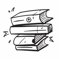 Flat design as Books icon with copy space on a white background concept as A image of books icon with generous copy space on a white background perfect for reading and retir Cleans vector