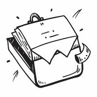 Flat design as Briefcase icon with copy space on a white background concept as A image of a briefcase icon with ample copy space on a white background perfect for business a Cleans Set 2 vector