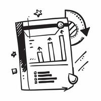 Flat design as Bar graph icon with copy space on a tech themed background concept as A image of a bar graph icon with generous copy space on a tech themed background ideal f Cleans vector