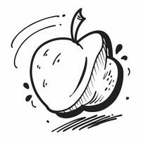 Flat design as Apple icon with copy space on a white background concept as A image of an apple icon with generous copy space on a white background ideal for promoting health Cleans Set 3 vector