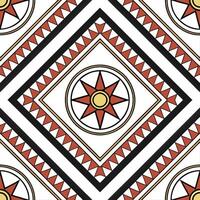 Ethnic patterns seamless design with geometric shapes and earthy tones for a modern organic vibe concept as Geometric ethnic patterns with earthy tones perfect for a modern and org Cleans vector