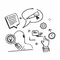 Employee with advanced training program concept as An employees profile blended with an advanced training program symbolizing the continuous learning and development of skills Ide Cleans vector