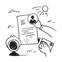 Employee with company closure announcement concept as An employees profile blended with a company closure announcement symbolizing the shock of a business shutdown Ideal for busin Cleans vector