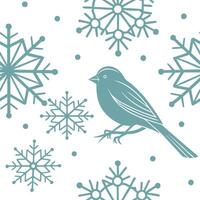 Elegant winter snow seamless pattern with delicate snowflakes and soft blue tones for a refined seasonal design concept as Refined winter snow pattern with delicate snowflakes and Cleans vector