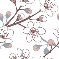 Elegant spring seamless tile pattern with soft blossoms and pastel shades for gentle spaces concept as Soft and elegant spring blossoms arranged in a seamless pattern with pastel s Cleans vector