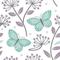 Elegant spring pastels seamless pattern with lavender and mint for tranquil home interiors concept as Soft lavender and mint tones arranged seamlessly for a tranquil spring pastel Cleans vector