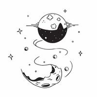 Earth Morning and Space Night concept as A view depicting Earth in the morning and space at night set against a dreamy background offering ample space for text or graphics symboliz Cleans vector