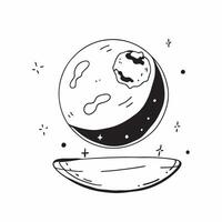 Earth Daylight and Space Midnight concept as A view showing Earth in daylight and space at midnight set against a dreamy background offering ample space for text or graphics symbol Cleans vector