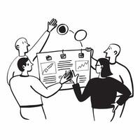 Doodle line icon of a briefcase concept as A simple doodle line icon of a briefcase representing business professionalism and organization ideal for business related visuals and pr Cleans Set 5 vector