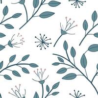 Delicate spring nature seamless pattern with soft floral arrangements and minimalistic backgrounds for refined decor concept as Soft spring nature pattern with delicate flowers and Cleans vector