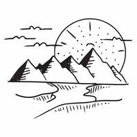 Dawn and Evening Mountains concept as A timelapse view of mountains at dawn and evening set against a dreamy background offering ample space for text or graphics symbolizing the gr Cleans vector