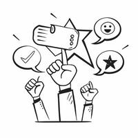 Customer satisfaction symbol with copy space for project planning concept as An artistic rendering of a customer satisfaction symbol with spacious copy space suitable for project p Cleans Set 2 vector