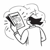 Consultant with Report and Pen concept as A consultant reviewing a report and holding a pen set against a dreamy background offering ample space for text or graphics symbolizing bu Cleans vector