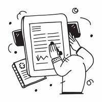 Compliance Officer with Checklist and Computer concept as A compliance officer reviewing a checklist and using a computer set against a dreamy background offering ample space for t Cleans vector