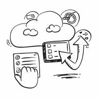 Cloud storage icons with upload and download symbols concept as icons representing cloud storage with symbols for uploading and downloading files highlighting the ease of da Cleans vector