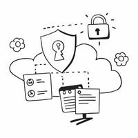 Cloud computing performance monitoring with graph and dashboard symbols concept as illustration of cloud computing performance monitoring using graph and dashboard symbols e Cleans vector