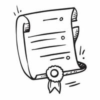 Certificate icon with copy space on a white background concept as A image of a certificate icon with generous copy space on a white background ideal for recognition and reti Cleans vector