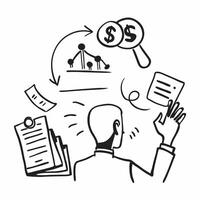 CEO with regulatory fines concept as A CEOs profile blended with regulatory fines symbolizing the consequences of non compliance Ideal for corporate and business ads in Photo Sto Cleans vector