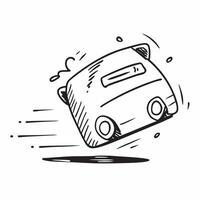 Car icon with copy space on a white background concept as A image of a car icon with ample copy space on a white background perfect for automotive and driver themed visuals Cleans vector