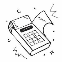 Calculator icon with copy space on a tech themed background concept as A image of a calculator icon with generous copy space on a tech themed background ideal for business f Cleans vector