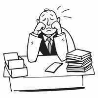 Businessman looking at a foreclosed property appearing sad and contemplative concept as A businessman in a suit standing in front of a foreclosed property looking sad and contempla Cleans vector