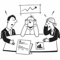 Business partners arguing in an office looking frustrated and angry concept as Two business partners standing in an office arguing intensely with frustrated and angry expressions p Cleans Set 2 vector