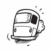 Bus icon with copy space on a white background concept as A image of a bus icon with generous copy space on a white background ideal for travel and public transportation the Cleans Set 2 vector