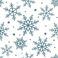 Bright winter snow seamless pattern with bright snowflakes and light snow covering for a fresh winter look concept as Fresh winter snow pattern with bright snowflakes and light sno Cleans vector