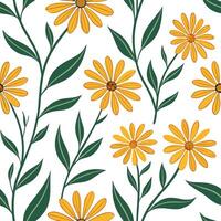 Bright summer flowers seamless pattern with large bold petals and vibrant colors for lively garden themes concept as Bright and bold summer flowers pattern with large petals and vi Cleans vector