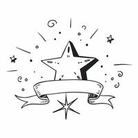 Bright Star Among Constellation concept as A single bright star stands out among a constellation of stars in a whimsical background offering ample space for text or graphics symbol Cleans vector