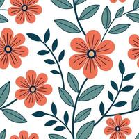 Bright summer flowers seamless pattern with large bold petals and vibrant colors for lively garden themes concept as Bright and bold summer flowers pattern with large petals and vi Cleans Set 2 vector