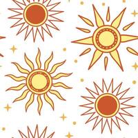 Bright spring sunshine seamless pattern with golden light and vivid flowers for a cheerful vibrant spring design concept as Vivid spring sunshine pattern with golden light and brig Cleans Set 2 vector