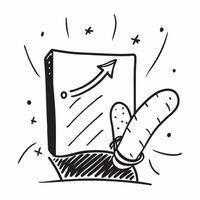 Blackboard with Soybean and Upward Arrow concept as A blackboard featuring soybeans and an upward arrow set against a whimsical background offering ample space for text or graphics Cleans vector