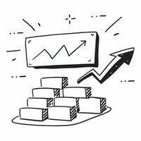 Blackboard with Corn Cob and Upward Curve concept as A blackboard featuring a corn cob and an upward curve set against a whimsical background offering ample space for text or graph Cleans vector