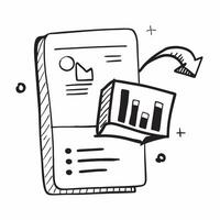Bar graph icon with copy space on a tech themed background concept as A image of a bar graph icon with generous copy space on a tech themed background ideal for business ana Cleans vector