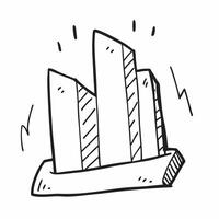 Bar chart icon with copy space on a white background concept as A image of a bar chart icon with ample copy space on a white background perfect for data presentations and bu Cleans vector