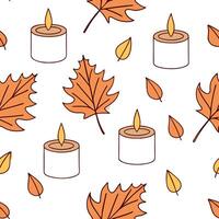 Autumn warmth seamless tile pattern with cozy blankets and golden maple leaves for inviting home decor concept as Cozy blankets and golden maple leaves arranged seamlessly to creat Cleans Set 4 vector