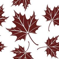 Autumn leaves seamless pattern with crisp edges and dark red tones for a dramatic fall inspired effect concept as Dramatic autumn leaves pattern with crisp edges and dark red tones Cleans vector