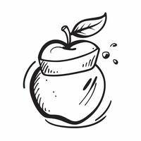 Apple icon with copy space on a white background concept as A image of an apple icon with generous copy space on a white background ideal for promoting healthy eating and nu Cleans Set 3 vector