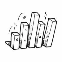 Aluminum Bars and Horizontal Graph concept as Aluminum bars and a horizontal graph on a whimsical background offering ample space for text or graphics symbolizing steady aluminum c Cleans vector