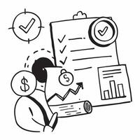 Accountant with audit failure report concept as An accountants profile blended with an audit failure report symbolizing financial discrepancies and consequences Perfect for busine Cleans vector