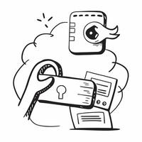 2D as Secure payment icon with a credit card and lock concept as illustration of a secure payment icon with a credit card and lock highlighting the importance of prot Cleans vector
