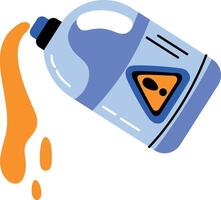 A flat style icon of bleach bottle vector