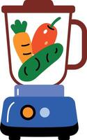 A flat style icon of food processor vector