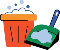 Housekeeping icon in flat style vector